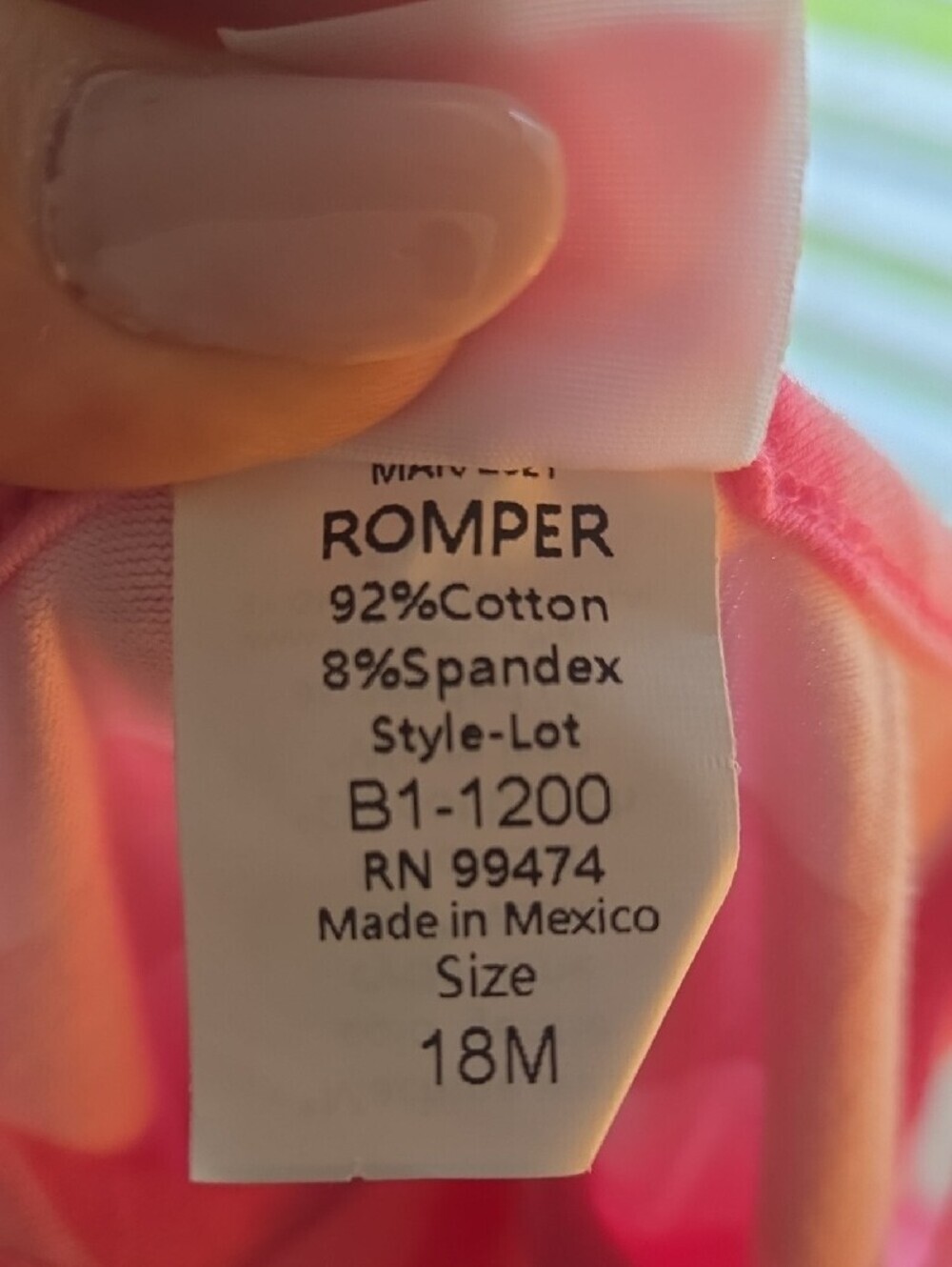 Ricrac & Rufgles Striped Pink Ruffle Romper - Picture 7 of 7